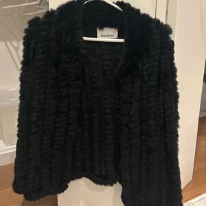 Heartloom Rosa Jacket in Black Fur